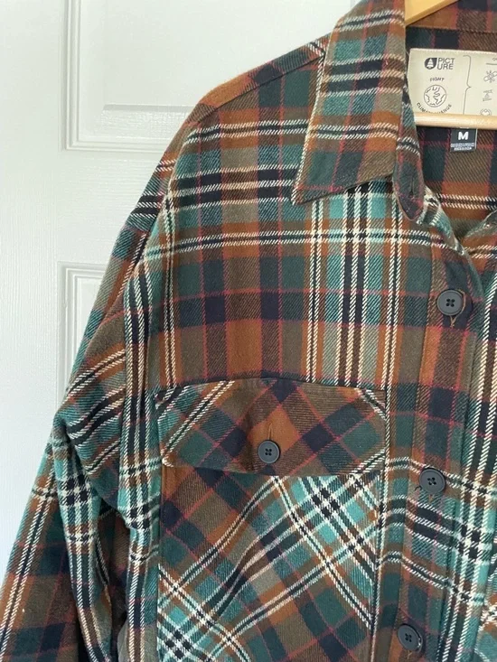 Sotola plaid coat🧥 medium - Picture 8 of 12